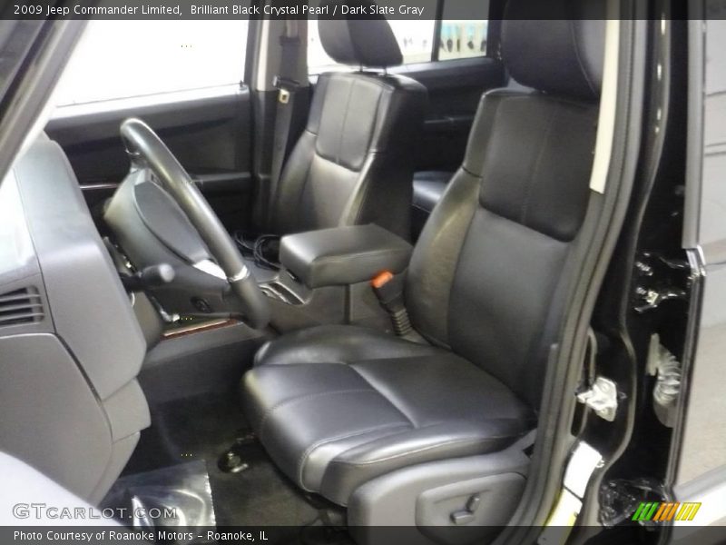 Brilliant Black Crystal Pearl / Dark Slate Gray 2009 Jeep Commander Limited