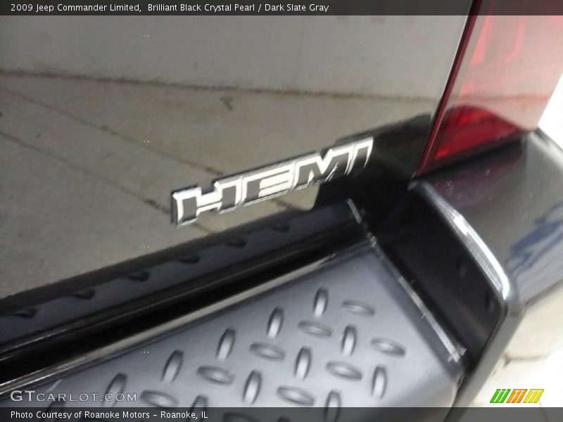 Brilliant Black Crystal Pearl / Dark Slate Gray 2009 Jeep Commander Limited