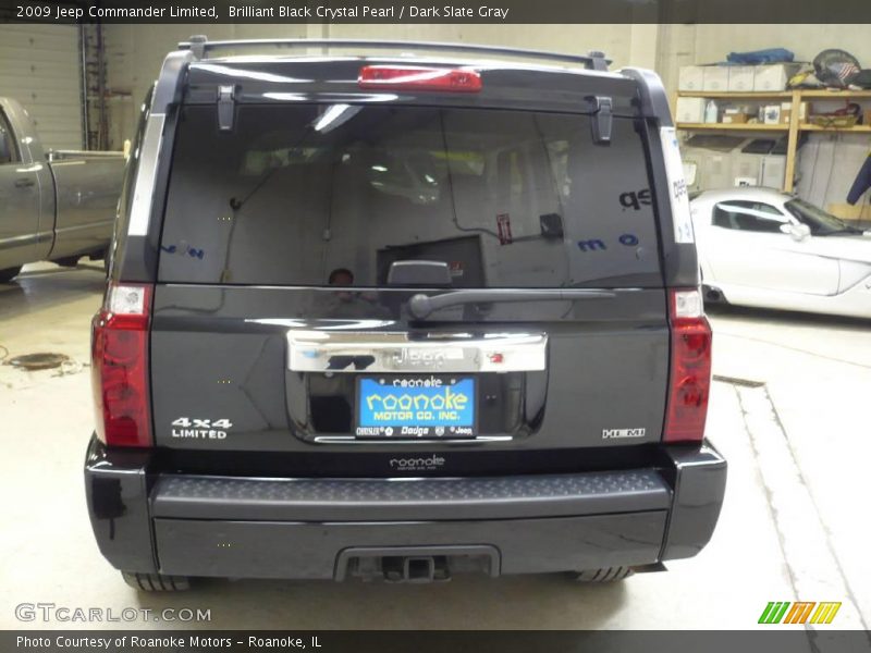 Brilliant Black Crystal Pearl / Dark Slate Gray 2009 Jeep Commander Limited