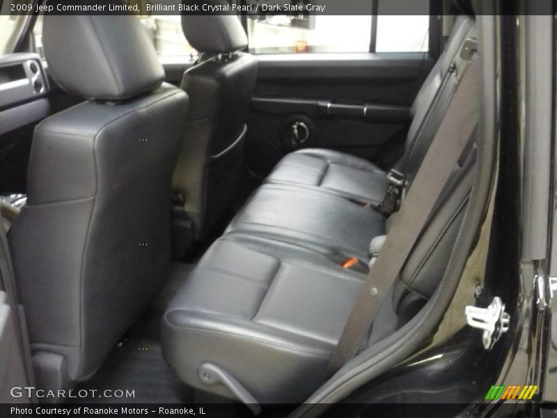 Brilliant Black Crystal Pearl / Dark Slate Gray 2009 Jeep Commander Limited