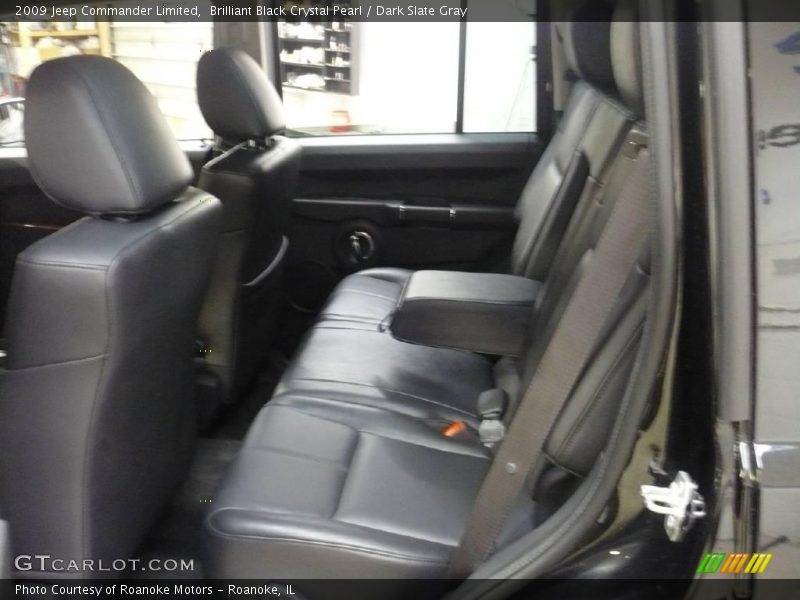 Brilliant Black Crystal Pearl / Dark Slate Gray 2009 Jeep Commander Limited