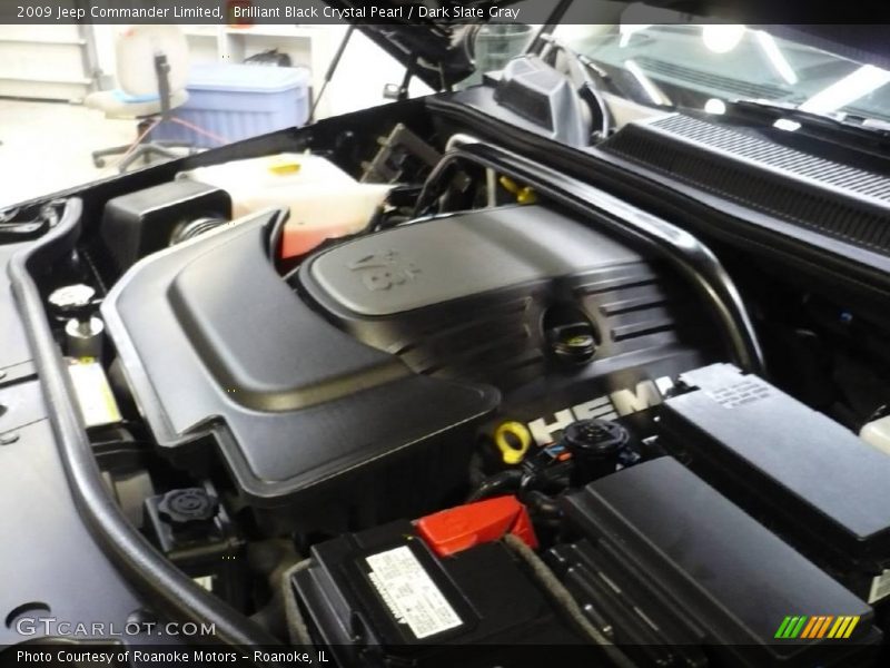 Brilliant Black Crystal Pearl / Dark Slate Gray 2009 Jeep Commander Limited