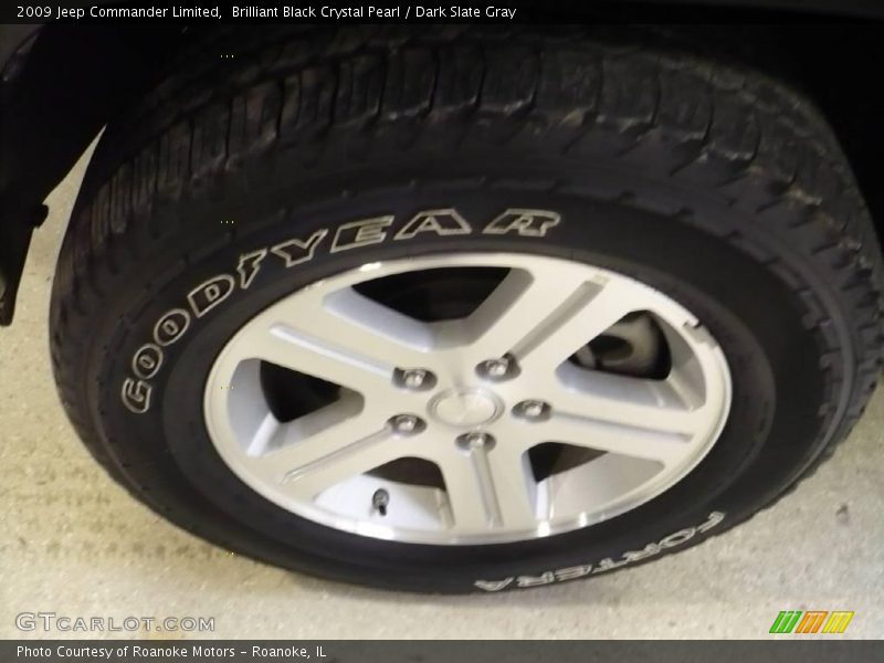 Brilliant Black Crystal Pearl / Dark Slate Gray 2009 Jeep Commander Limited