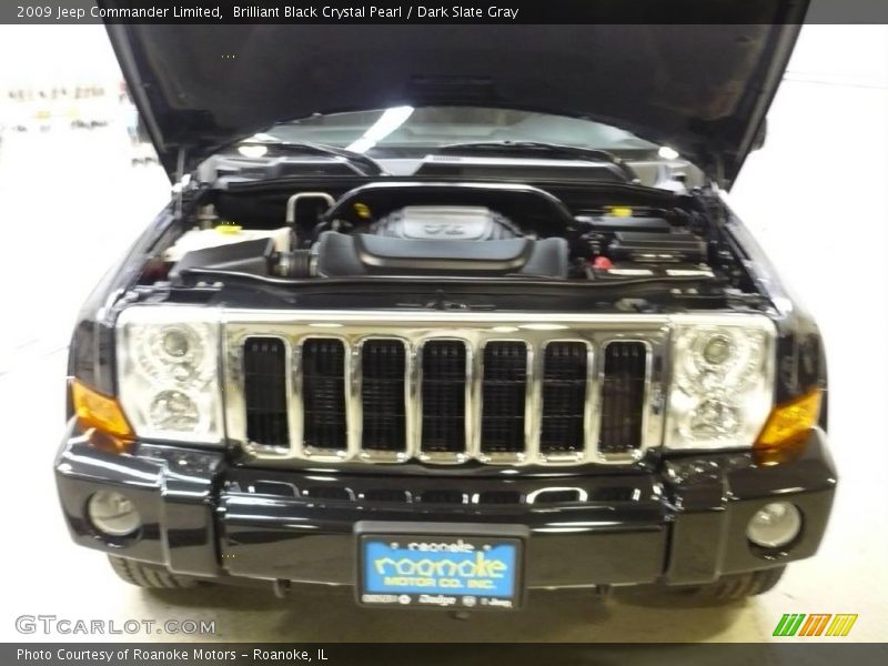 Brilliant Black Crystal Pearl / Dark Slate Gray 2009 Jeep Commander Limited