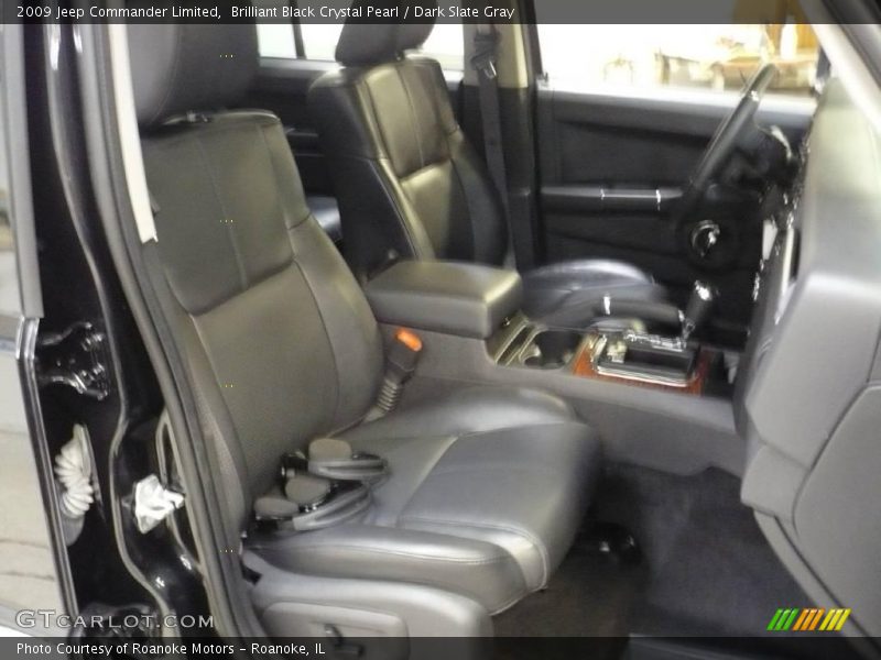 Brilliant Black Crystal Pearl / Dark Slate Gray 2009 Jeep Commander Limited