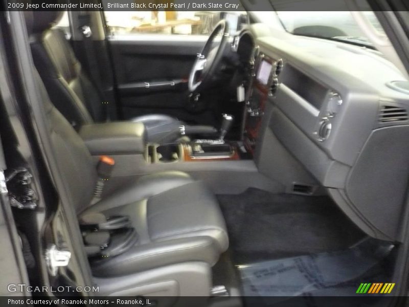 Brilliant Black Crystal Pearl / Dark Slate Gray 2009 Jeep Commander Limited