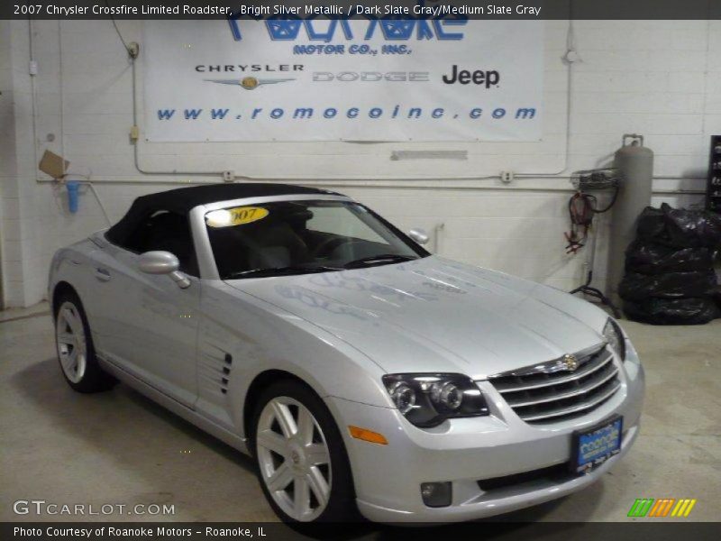 Bright Silver Metallic / Dark Slate Gray/Medium Slate Gray 2007 Chrysler Crossfire Limited Roadster