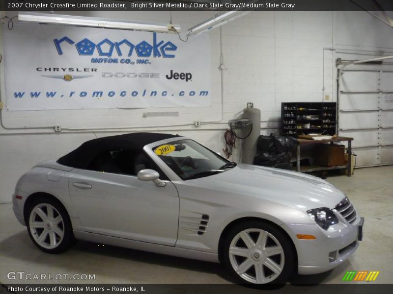 Bright Silver Metallic / Dark Slate Gray/Medium Slate Gray 2007 Chrysler Crossfire Limited Roadster