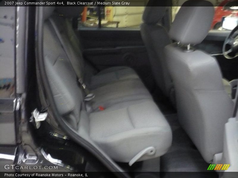 Black Clearcoat / Medium Slate Gray 2007 Jeep Commander Sport 4x4