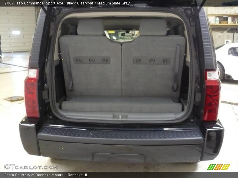 Black Clearcoat / Medium Slate Gray 2007 Jeep Commander Sport 4x4