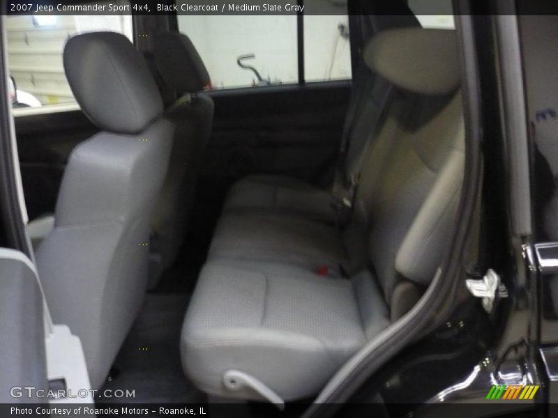 Black Clearcoat / Medium Slate Gray 2007 Jeep Commander Sport 4x4
