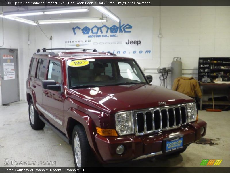 Red Rock Pearl / Dark Slate Gray/Light Graystone 2007 Jeep Commander Limited 4x4