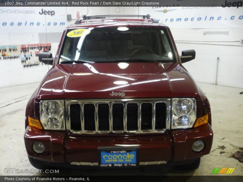 Red Rock Pearl / Dark Slate Gray/Light Graystone 2007 Jeep Commander Limited 4x4
