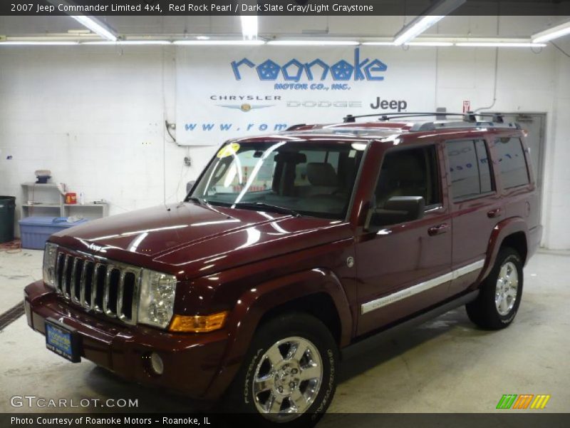 Red Rock Pearl / Dark Slate Gray/Light Graystone 2007 Jeep Commander Limited 4x4