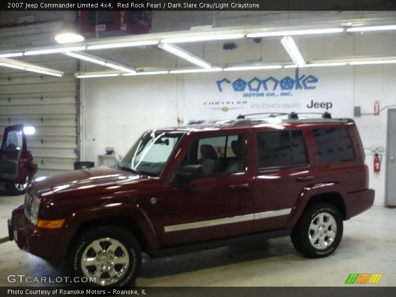 Red Rock Pearl / Dark Slate Gray/Light Graystone 2007 Jeep Commander Limited 4x4