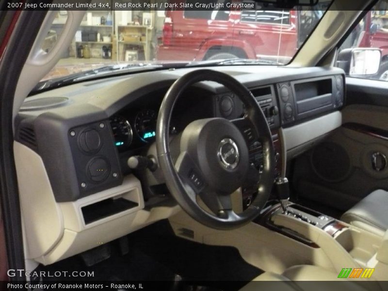 Red Rock Pearl / Dark Slate Gray/Light Graystone 2007 Jeep Commander Limited 4x4