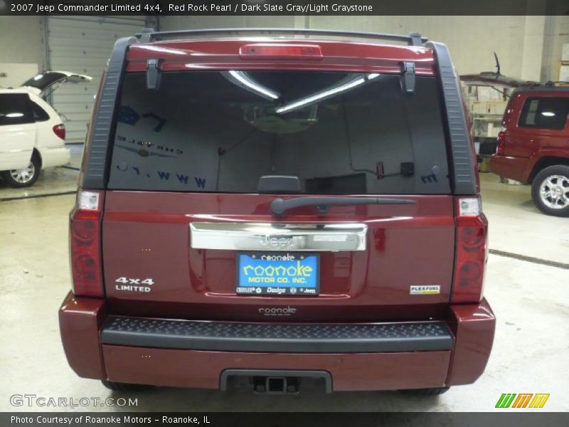 Red Rock Pearl / Dark Slate Gray/Light Graystone 2007 Jeep Commander Limited 4x4