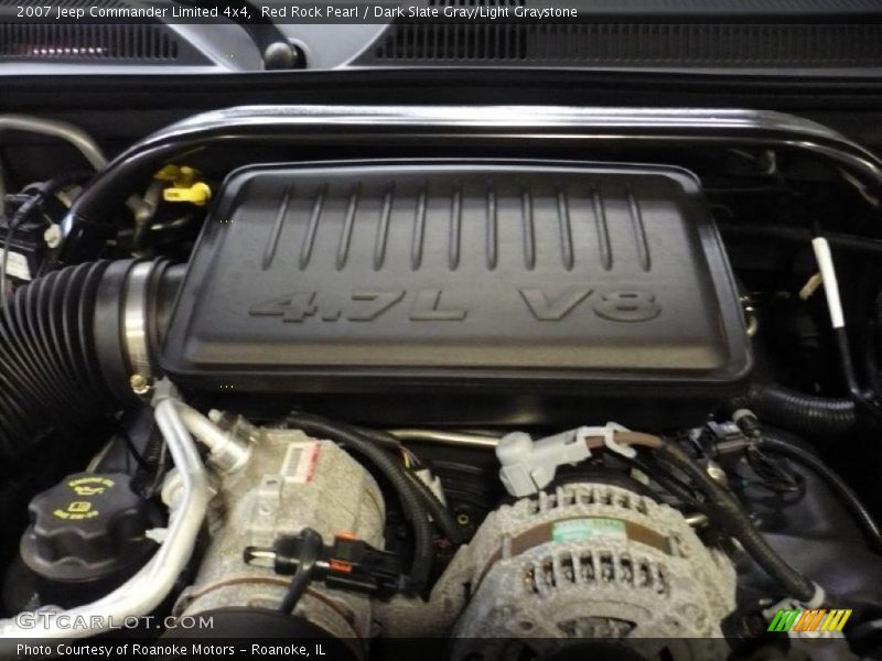 Red Rock Pearl / Dark Slate Gray/Light Graystone 2007 Jeep Commander Limited 4x4