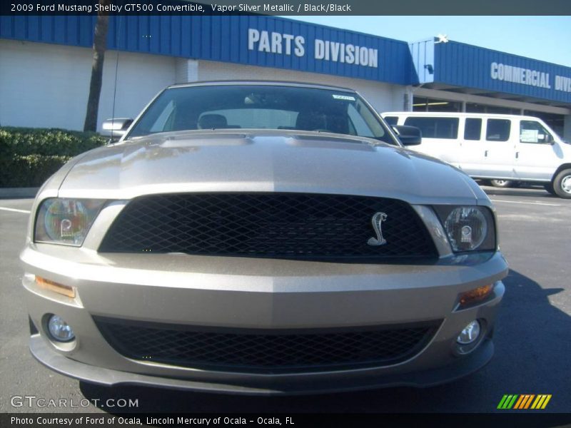 Vapor Silver Metallic / Black/Black 2009 Ford Mustang Shelby GT500 Convertible