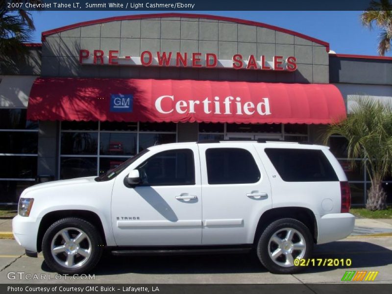 Summit White / Light Cashmere/Ebony 2007 Chevrolet Tahoe LT