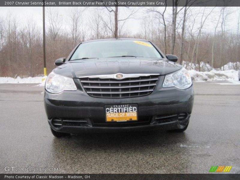 Brilliant Black Crystal Pearl / Dark Slate Gray/Light Slate Gray 2007 Chrysler Sebring Sedan