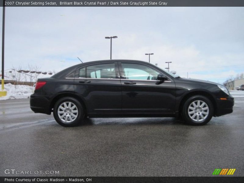 Brilliant Black Crystal Pearl / Dark Slate Gray/Light Slate Gray 2007 Chrysler Sebring Sedan