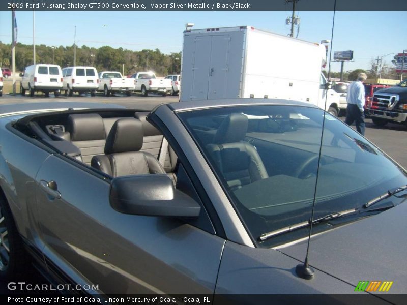 Vapor Silver Metallic / Black/Black 2009 Ford Mustang Shelby GT500 Convertible