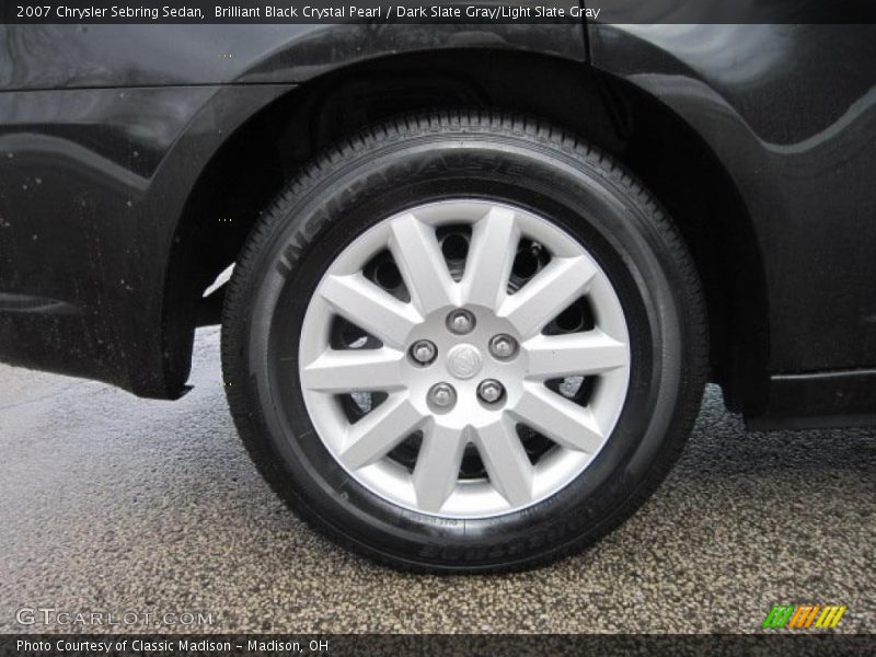 Brilliant Black Crystal Pearl / Dark Slate Gray/Light Slate Gray 2007 Chrysler Sebring Sedan