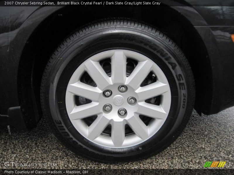 Brilliant Black Crystal Pearl / Dark Slate Gray/Light Slate Gray 2007 Chrysler Sebring Sedan