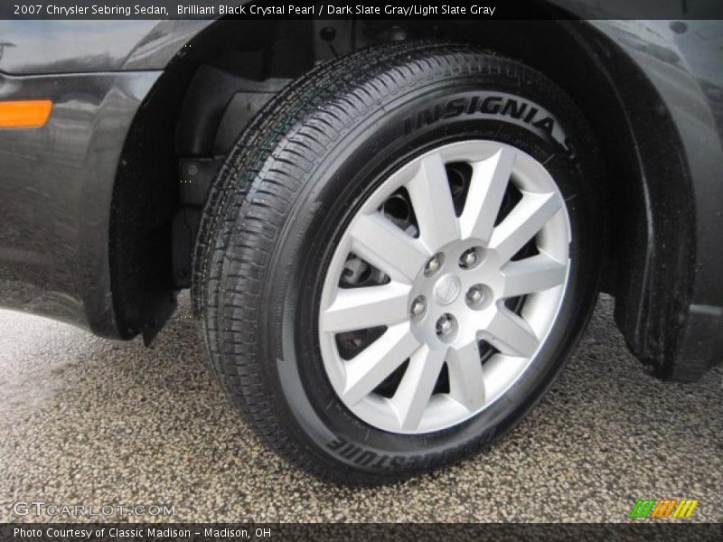 Brilliant Black Crystal Pearl / Dark Slate Gray/Light Slate Gray 2007 Chrysler Sebring Sedan