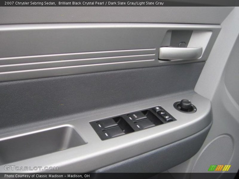 Brilliant Black Crystal Pearl / Dark Slate Gray/Light Slate Gray 2007 Chrysler Sebring Sedan