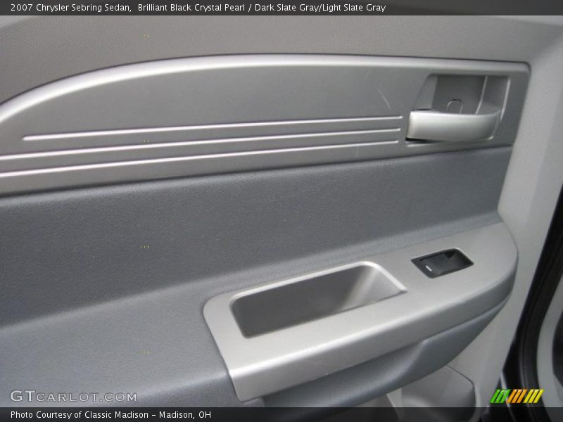 Brilliant Black Crystal Pearl / Dark Slate Gray/Light Slate Gray 2007 Chrysler Sebring Sedan