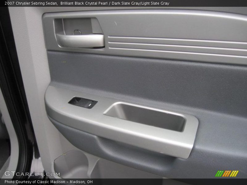 Brilliant Black Crystal Pearl / Dark Slate Gray/Light Slate Gray 2007 Chrysler Sebring Sedan
