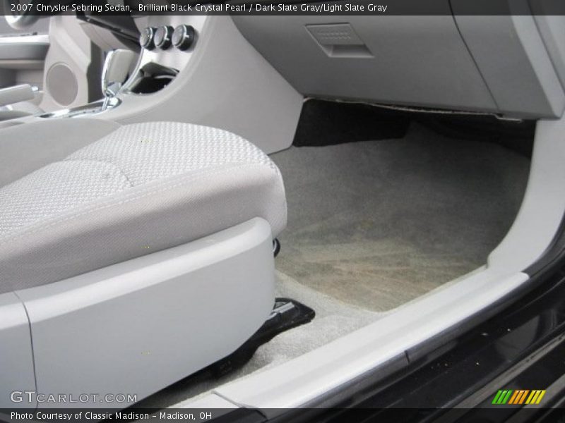 Brilliant Black Crystal Pearl / Dark Slate Gray/Light Slate Gray 2007 Chrysler Sebring Sedan