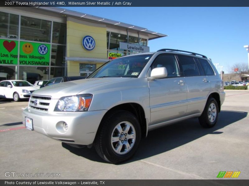 Millenium Silver Metallic / Ash Gray 2007 Toyota Highlander V6 4WD