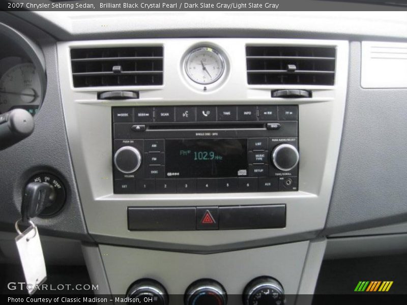 Brilliant Black Crystal Pearl / Dark Slate Gray/Light Slate Gray 2007 Chrysler Sebring Sedan