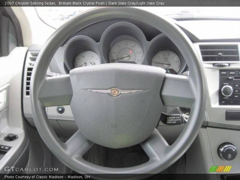 Brilliant Black Crystal Pearl / Dark Slate Gray/Light Slate Gray 2007 Chrysler Sebring Sedan
