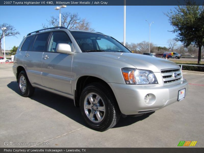 Millenium Silver Metallic / Ash Gray 2007 Toyota Highlander V6 4WD