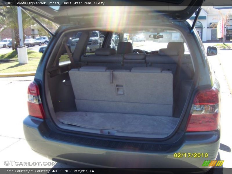 Oasis Green Pearl / Gray 2005 Toyota Highlander Limited
