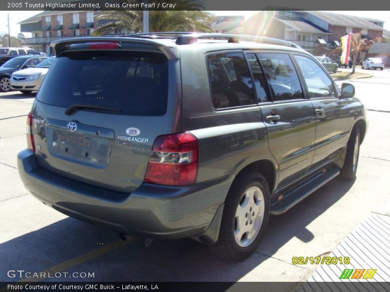 Oasis Green Pearl / Gray 2005 Toyota Highlander Limited