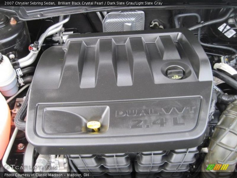 Brilliant Black Crystal Pearl / Dark Slate Gray/Light Slate Gray 2007 Chrysler Sebring Sedan