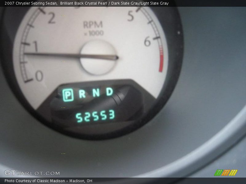 Brilliant Black Crystal Pearl / Dark Slate Gray/Light Slate Gray 2007 Chrysler Sebring Sedan