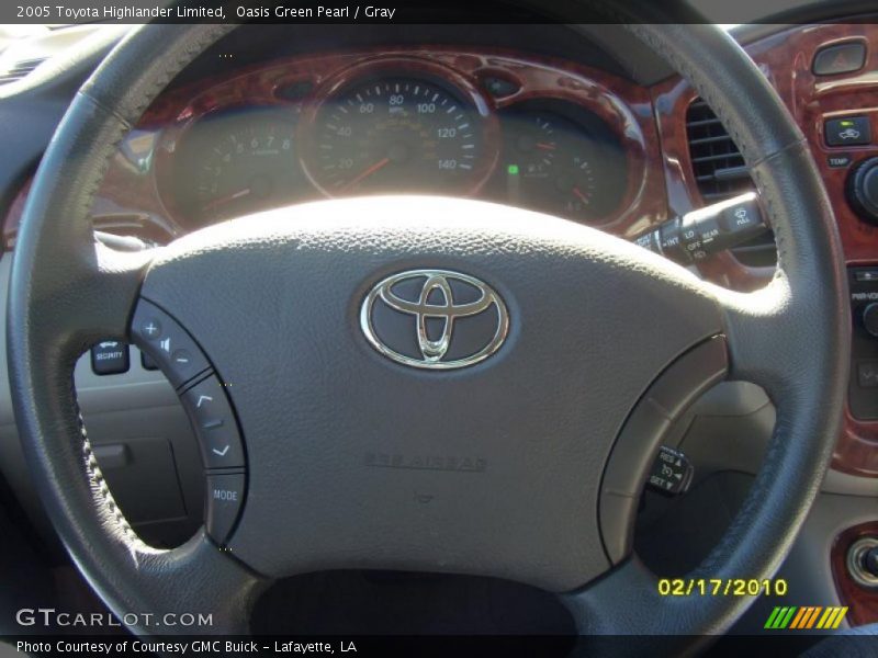 Oasis Green Pearl / Gray 2005 Toyota Highlander Limited