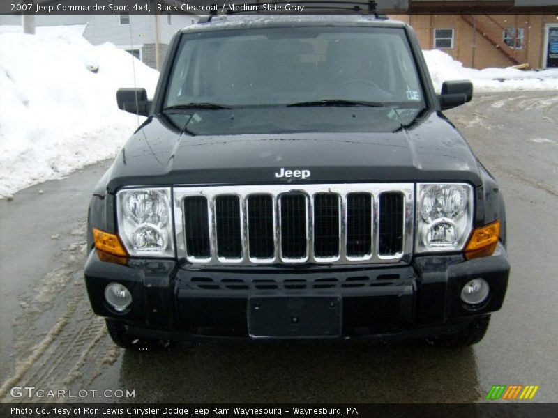 Black Clearcoat / Medium Slate Gray 2007 Jeep Commander Sport 4x4