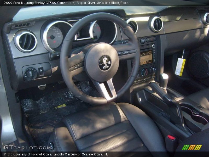 Black/Black Interior - 2009 Mustang Shelby GT500 Convertible 