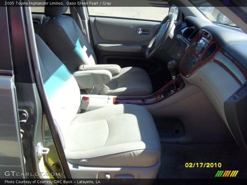 Oasis Green Pearl / Gray 2005 Toyota Highlander Limited