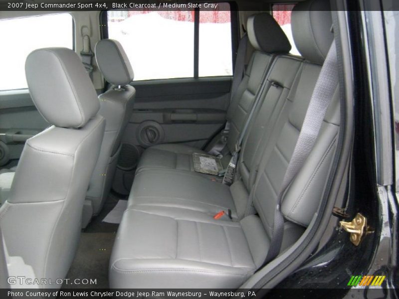 Black Clearcoat / Medium Slate Gray 2007 Jeep Commander Sport 4x4