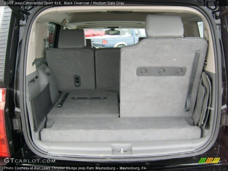 Black Clearcoat / Medium Slate Gray 2007 Jeep Commander Sport 4x4