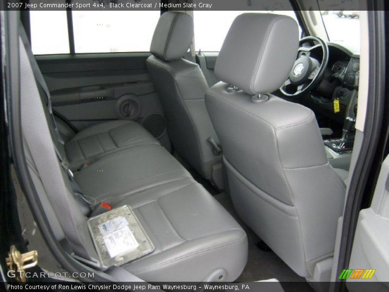 Black Clearcoat / Medium Slate Gray 2007 Jeep Commander Sport 4x4