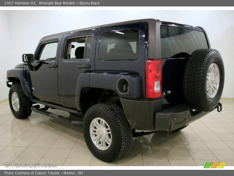 Midnight Blue Metallic / Ebony Black 2007 Hummer H3